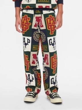 Gap × Disney Kids Vintage Soft Mickey Mouse Logo Sweatpants XL size 12